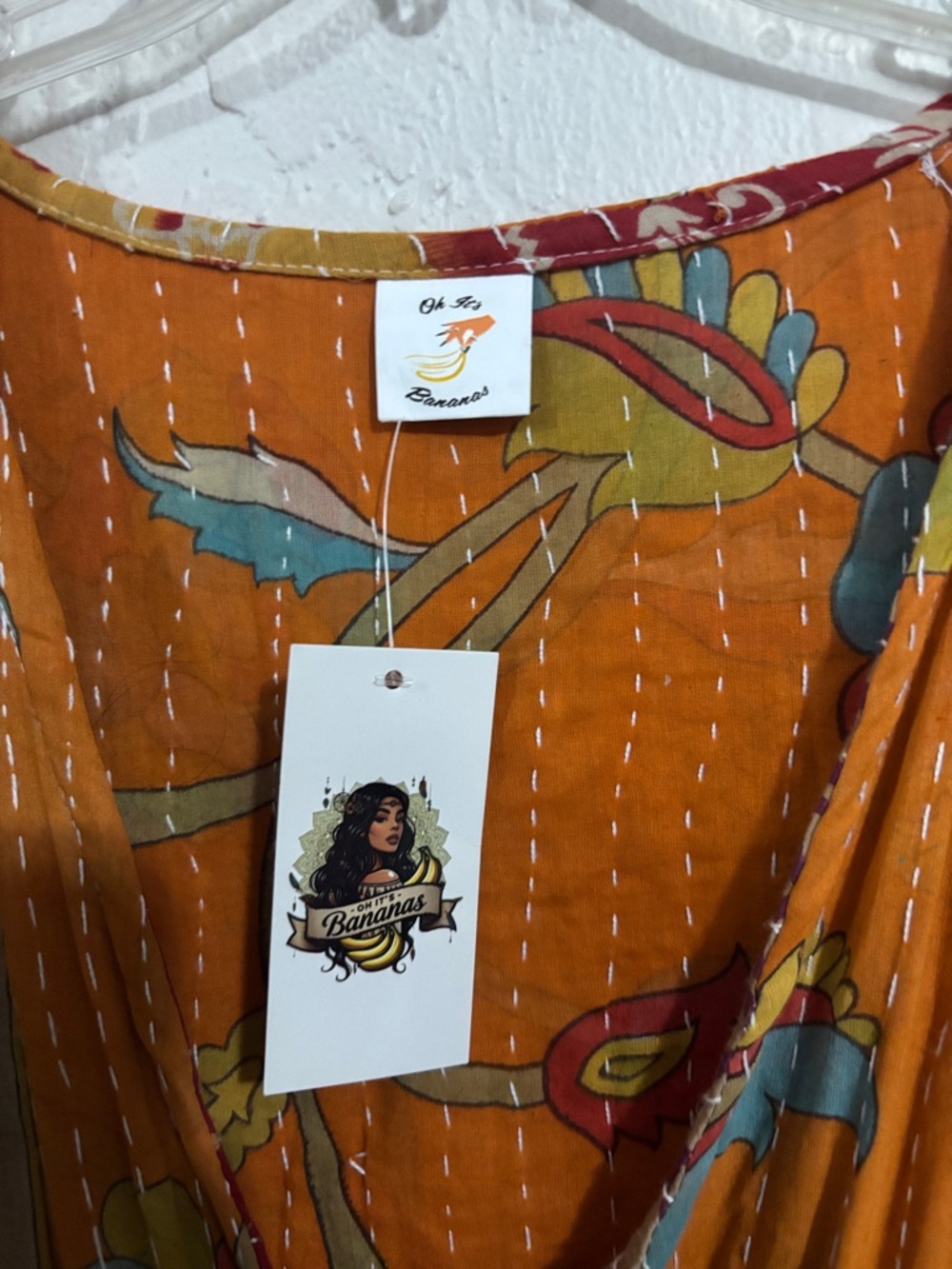 NWT Kantha Romper/Jumpsuit w/ Pockets - Picture 2 of 8